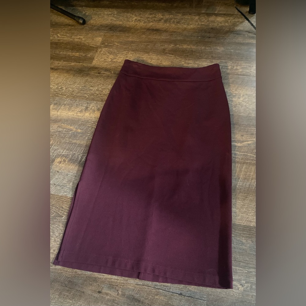 Nine West Rich Maroon Pencil Skirt
